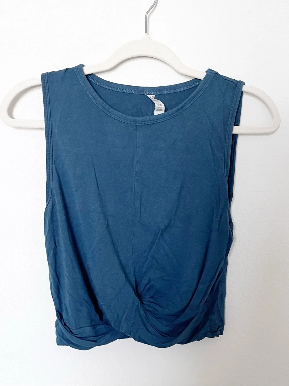 ALO Yoga Twist-Knot Tank Top - Teal Blue